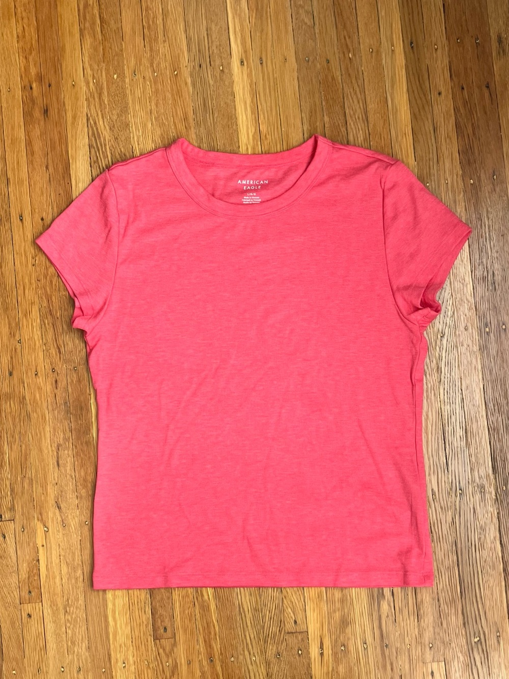 American Eagle Outfitters Coral Pink Short Sleeve Tee